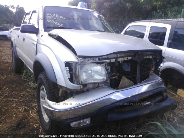 5TEHN72N41Z871779 - 2001 TOYOTA TACOMA DOUBLE CAB 银色 照片 1