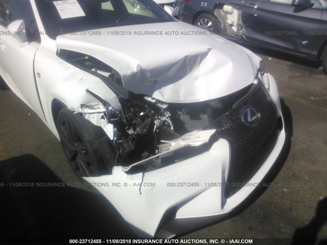 JTHBF1D26F5065017 - 2015 LEXUS IS 250 WHITE photo 6