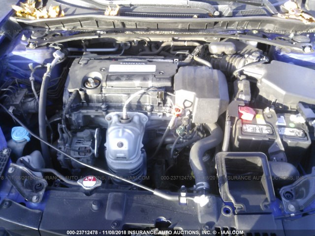 1HGCT1B84DA006690 - 2013 HONDA ACCORD EXL BLUE photo 10