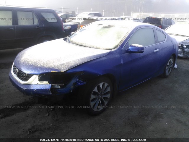 1HGCT1B84DA006690 - 2013 HONDA ACCORD EXL BLUE photo 2
