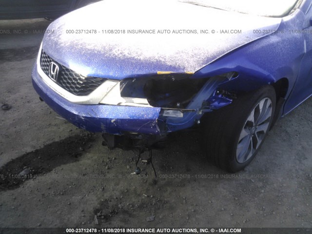 1HGCT1B84DA006690 - 2013 HONDA ACCORD EXL BLUE photo 6