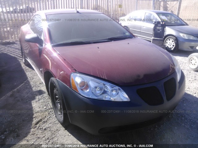 1G2ZH36N994129515 - 2009 PONTIAC G6 GT RED photo 1