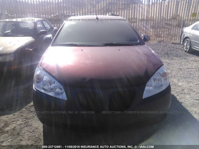 1G2ZH36N994129515 - 2009 PONTIAC G6 GT RED photo 6