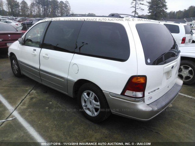 2FMDA53453BB07151 - 2003 FORD WINDSTAR SEL WHITE photo 3