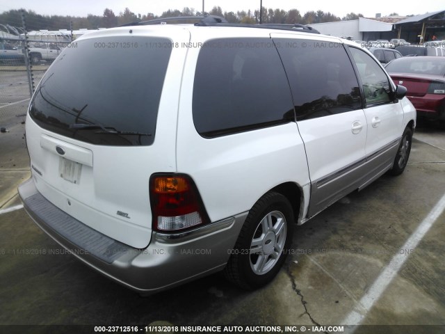 2FMDA53453BB07151 - 2003 FORD WINDSTAR SEL WHITE photo 4