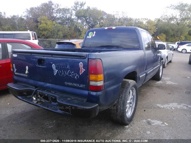 2GCEC19T921209521 - 2002 CHEVROLET SILVERADO C1500 BLUE photo 4