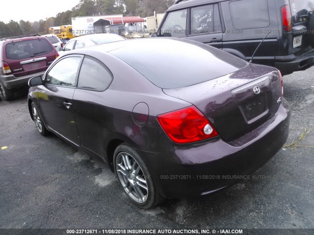 JTKDE167250054414 - 2005 TOYOTA SCION TC იასამნისფერი ფოტო 3
