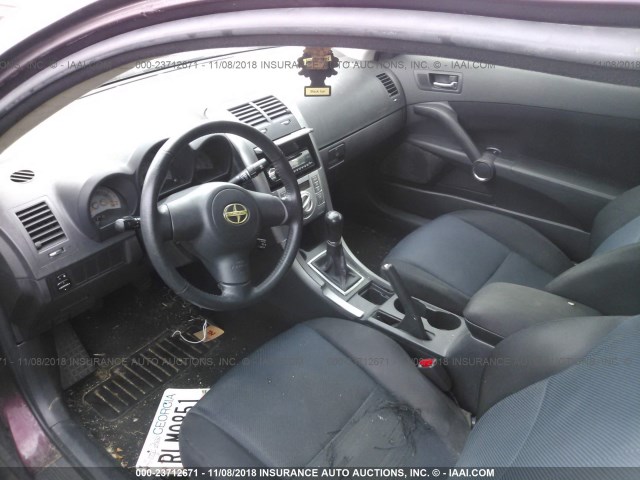 JTKDE167250054414 - 2005 TOYOTA SCION TC იასამნისფერი ფოტო 5