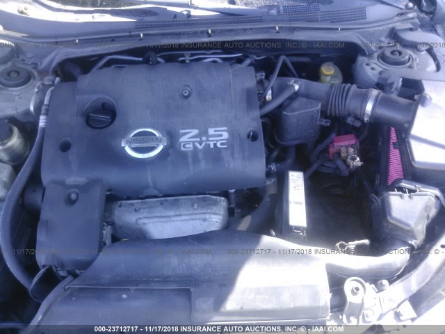 1N4AL11D62C235321 - 2002 NISSAN ALTIMA S/SL SILVER photo 10