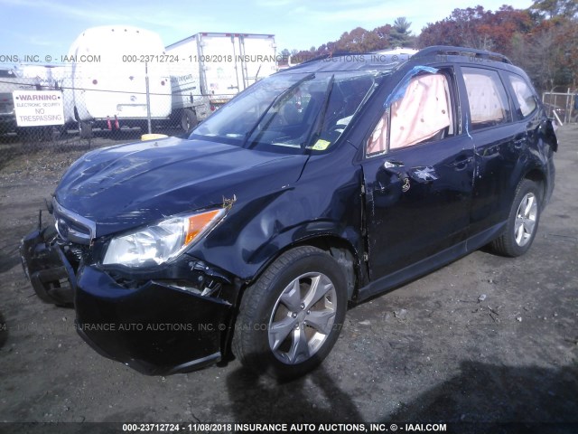 JF2SJABC2FH484199 - 2015 SUBARU FORESTER 2.5I GRAY photo 2