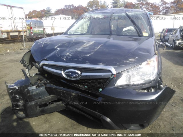 JF2SJABC2FH484199 - 2015 SUBARU FORESTER 2.5I GRAY photo 6