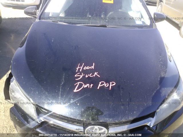 4T1BF1FKXFU936727 - 2015 TOYOTA CAMRY LE/XLE/SE/XSE BLACK photo 10