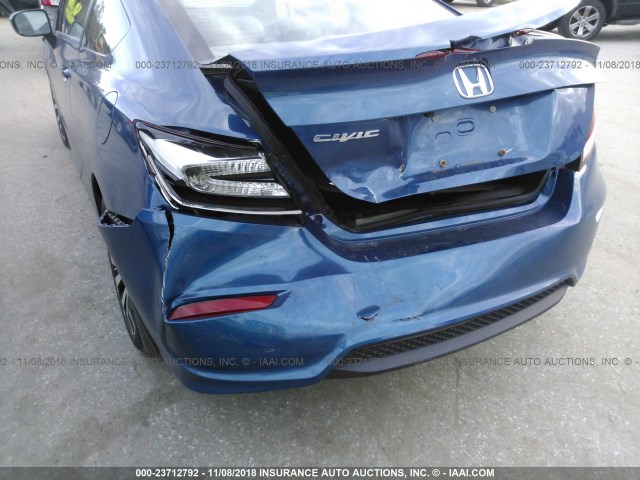 2HGFG3B01EH520751 - 2014 HONDA CIVIC EXL BLUE photo 6