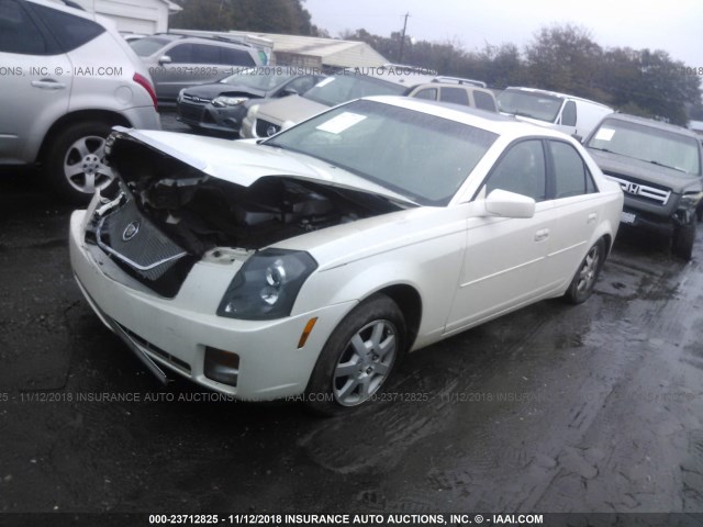 1G6DP567350169955 - 2005 CADILLAC CTS HI FEATURE V6 WHITE photo 2