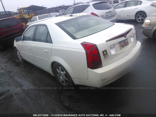 1G6DP567350169955 - 2005 CADILLAC CTS HI FEATURE V6 WHITE photo 3