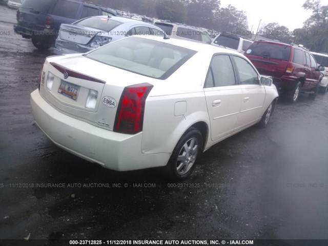 1G6DP567350169955 - 2005 CADILLAC CTS HI FEATURE V6 WHITE photo 4