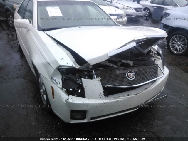 1G6DP567350169955 - 2005 CADILLAC CTS HI FEATURE V6 WHITE photo 6