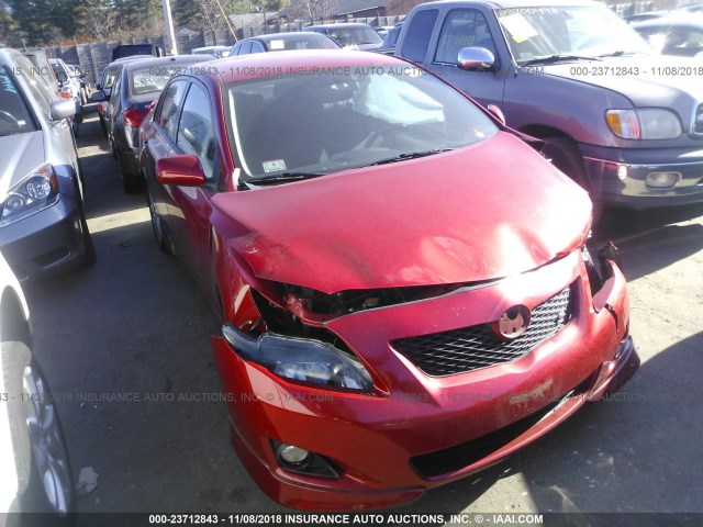 2T1BU4EE9AC437480 - 2010 TOYOTA COROLLA S/LE/XLE RED photo 1