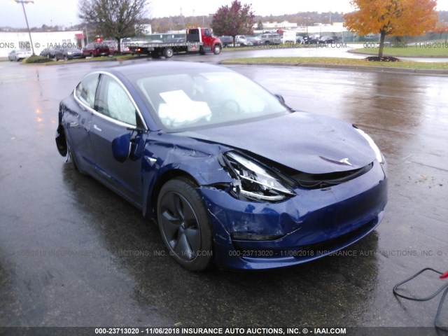 5YJ3E1EB1JF064839 - 2018 TESLA MODEL 3 BLUE photo 6