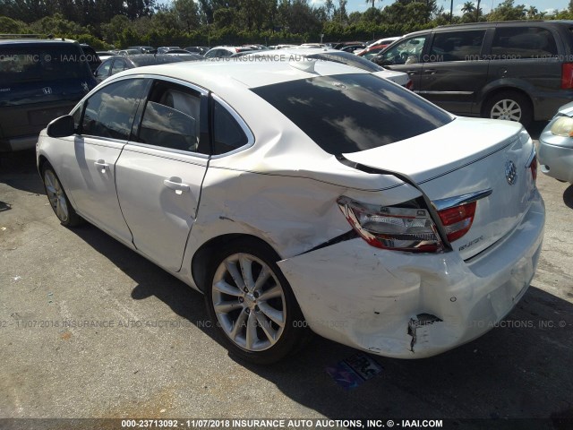 1G4PR5SK0F4102184 - 2015 BUICK VERANO CONVENIENCE WHITE photo 3