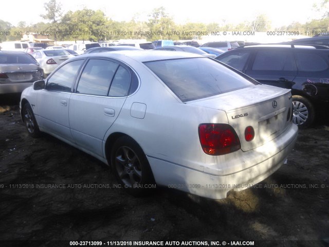 JT8BD69S630186120 - 2003 LEXUS GS 300 WHITE photo 3