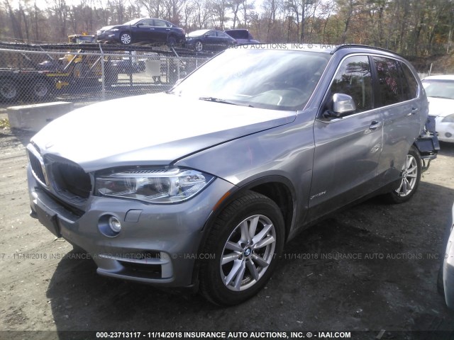 5UXKS4C59E0J93742 - 2014 BMW X5 XDRIVE35D GRAY photo 2