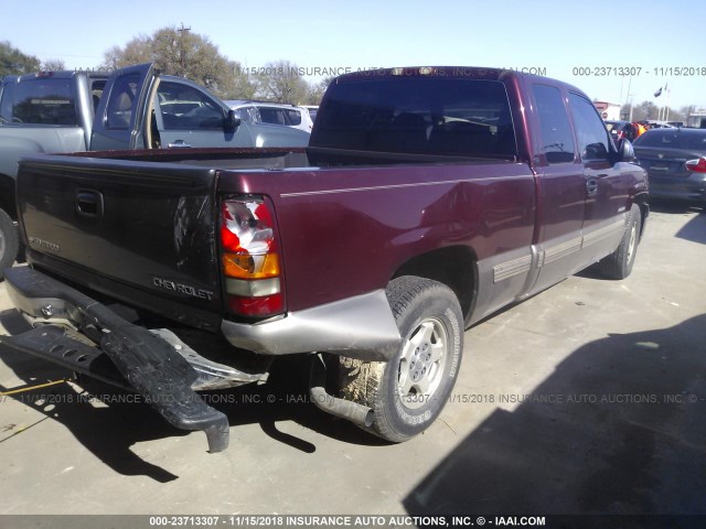 2GCEC19T311309225 - 2001 CHEVROLET SILVERADO C1500 MAROON photo 4