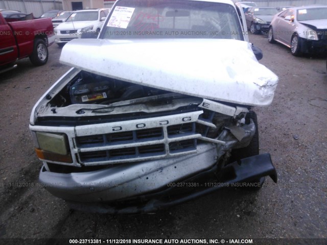 1B7FL26X3RW150809 - 1994 DODGE DAKOTA WHITE photo 6