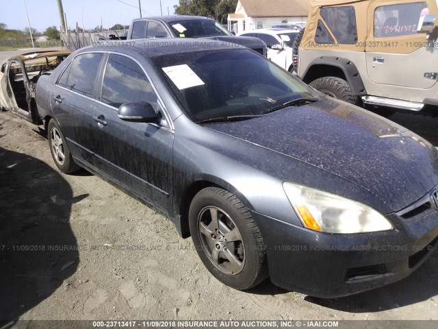 JHMCN364X7C002114 - 2007 HONDA ACCORD HYBRID Pewter photo 1