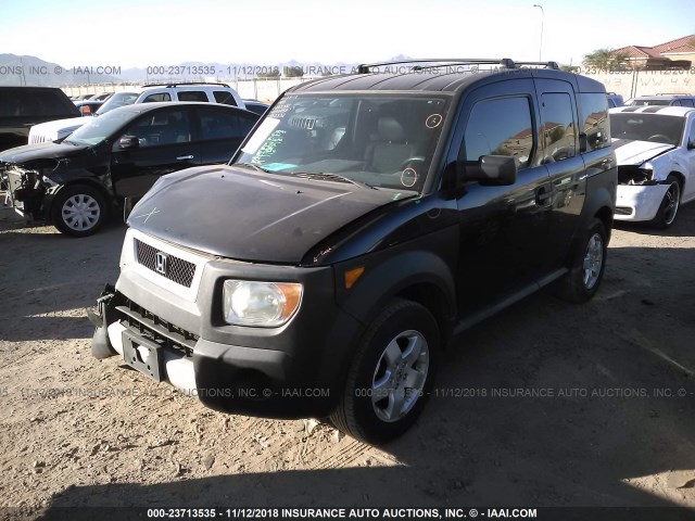 5J6YH28615L033332 - 2005 HONDA ELEMENT EX BLACK photo 2