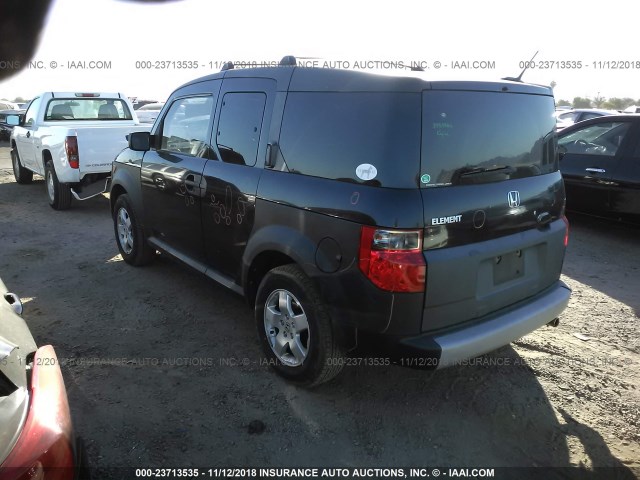 5J6YH28615L033332 - 2005 HONDA ELEMENT EX BLACK photo 3