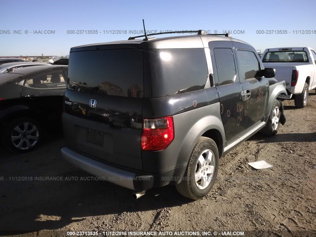 5J6YH28615L033332 - 2005 HONDA ELEMENT EX BLACK photo 4