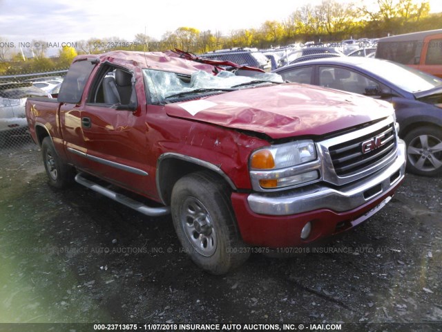 1GTEK19TX7Z100633 - 2007 GMC NEW SIERRA K1500 RED photo 1