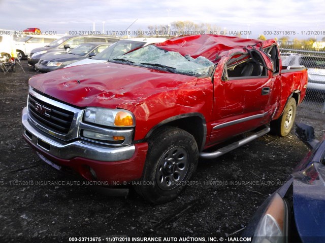 1GTEK19TX7Z100633 - 2007 GMC NEW SIERRA K1500 RED photo 2