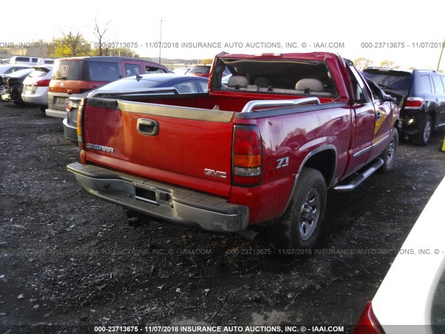 1GTEK19TX7Z100633 - 2007 GMC NEW SIERRA K1500 RED photo 4