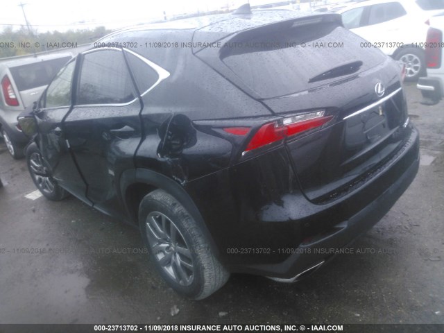 JTJBARBZ1F2024386 - 2015 LEXUS NX 200T BLACK photo 3