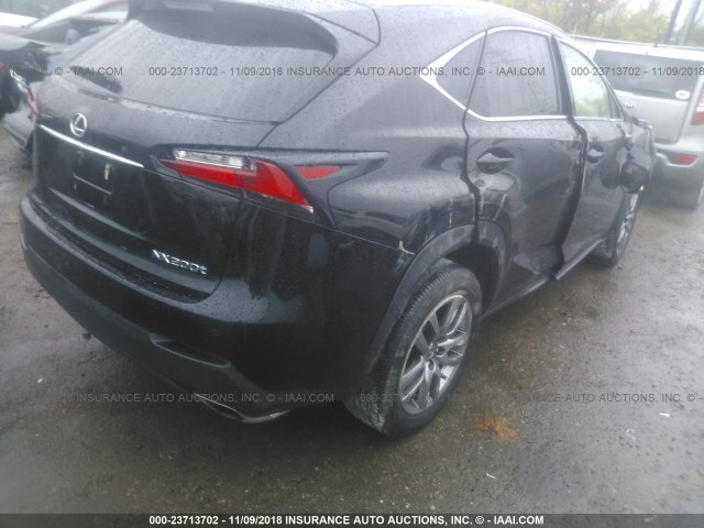 JTJBARBZ1F2024386 - 2015 LEXUS NX 200T BLACK photo 4