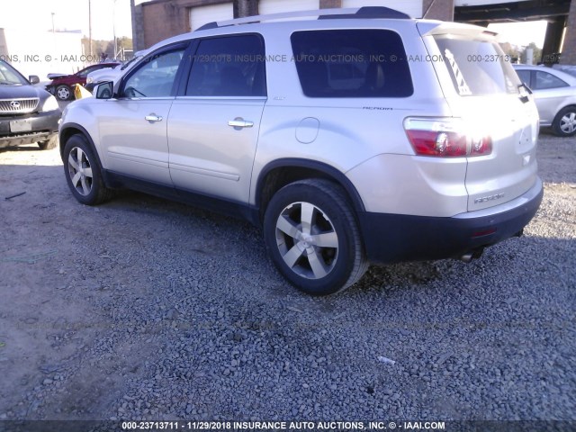 1GKKVSEDXBJ102294 - 2011 GMC ACADIA SLT-2 SILVER photo 3