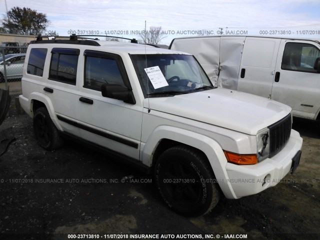1J8HG48N86C131229 - 2006 JEEP COMMANDER WHITE photo 1