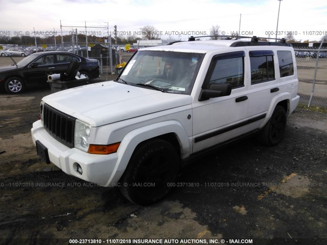 1J8HG48N86C131229 - 2006 JEEP COMMANDER WHITE photo 2