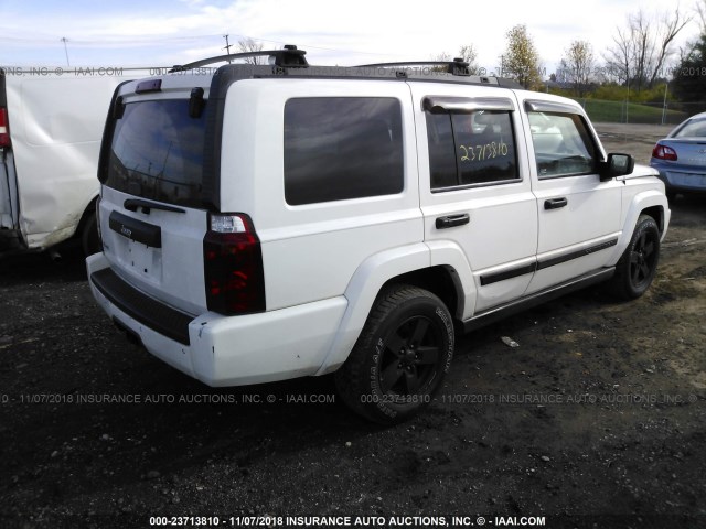 1J8HG48N86C131229 - 2006 JEEP COMMANDER WHITE photo 4