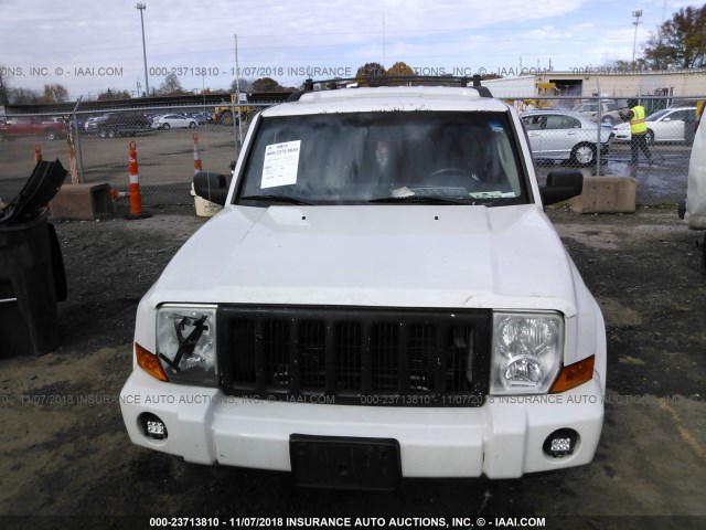 1J8HG48N86C131229 - 2006 JEEP COMMANDER WHITE photo 6