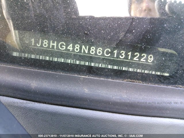 1J8HG48N86C131229 - 2006 JEEP COMMANDER WHITE photo 9