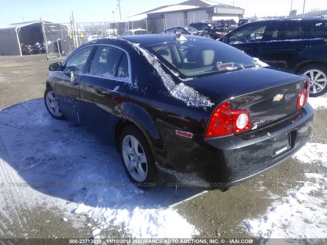 1G1ZB5E02CF225649 - 2012 CHEVROLET MALIBU LS 黑色 照片 3
