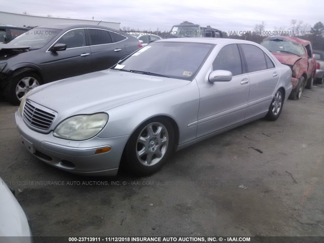 WDBNG70J31A202179 - 2001 MERCEDES-BENZ S 430 SILVER photo 2