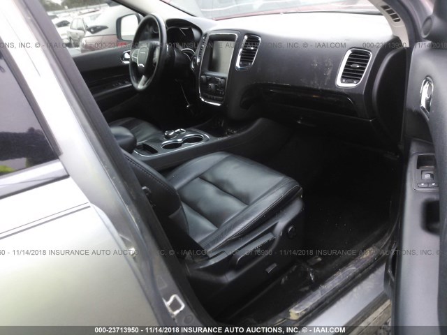 1C4RDHDG9EC437230 - 2014 DODGE DURANGO LIMITED GRAY photo 5