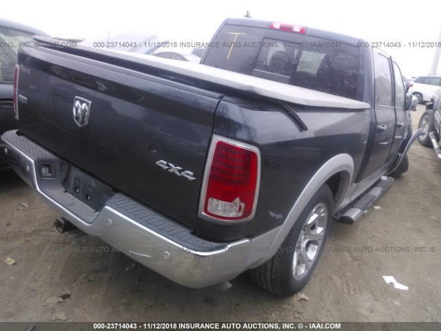 1C6RR7NG4ES389949 - 2014 RAM 1500 LARAMIE GRAY photo 4