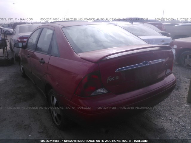 1FAFP38362W355508 - 2002 FORD FOCUS ZTS RED photo 3