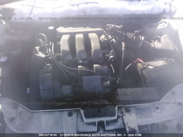 1FAFP52S1WG185523 - 1998 FORD TAURUS LX/SE WHITE photo 10