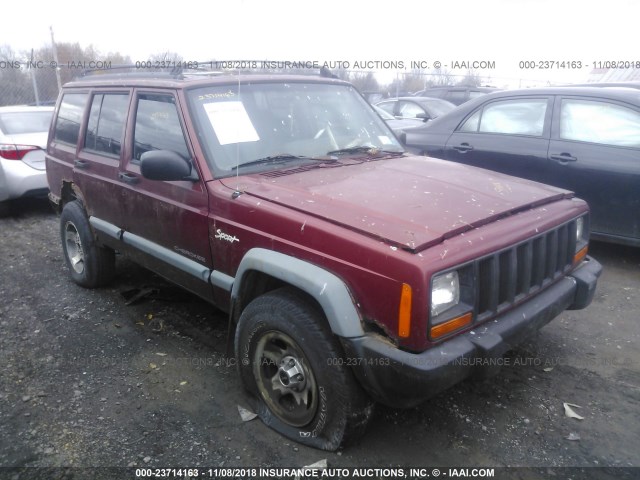 1J4FJ68S7WL209835 - 1998 JEEP CHEROKEE SPORT/CLASSIC RED photo 1